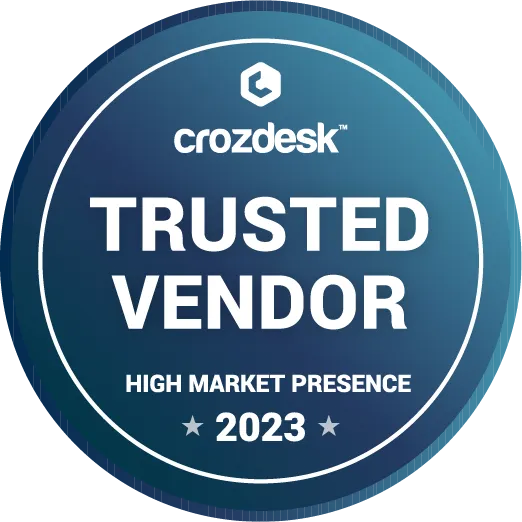 crozdesk trusted vendor 2023 award